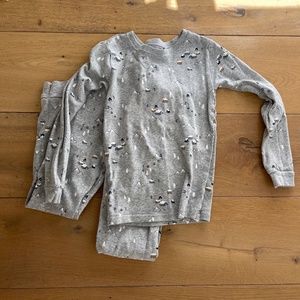 snow pj set
